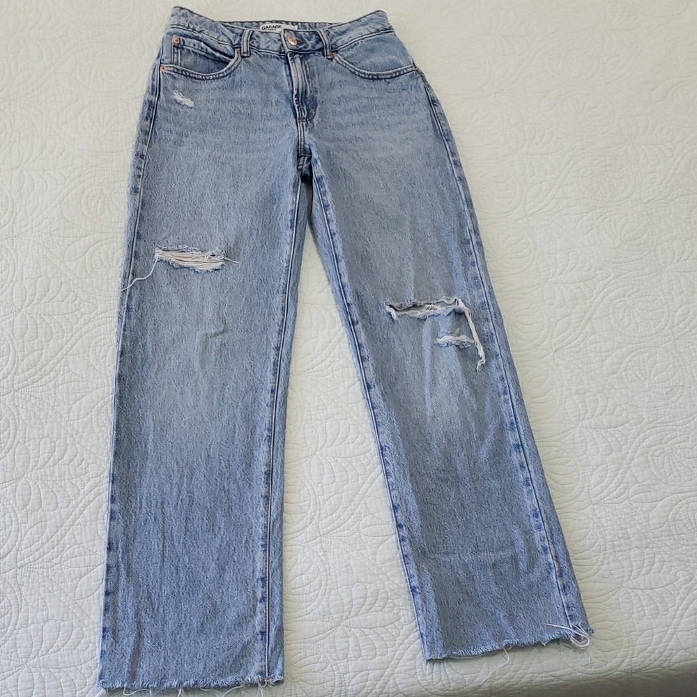 Garage Distressed Light Blue Women's Jeans